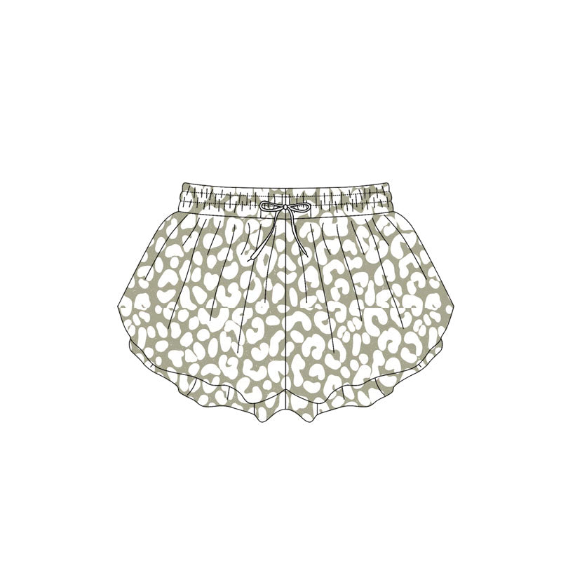 preorder SS0586 leopard girls shorts