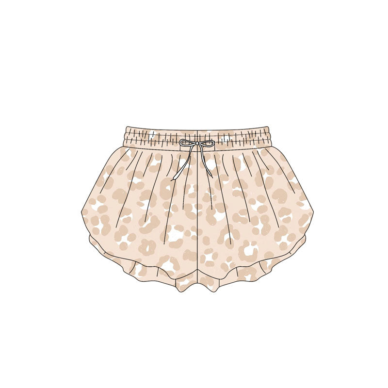 preorder SS0588 khaki leopard girls shorts