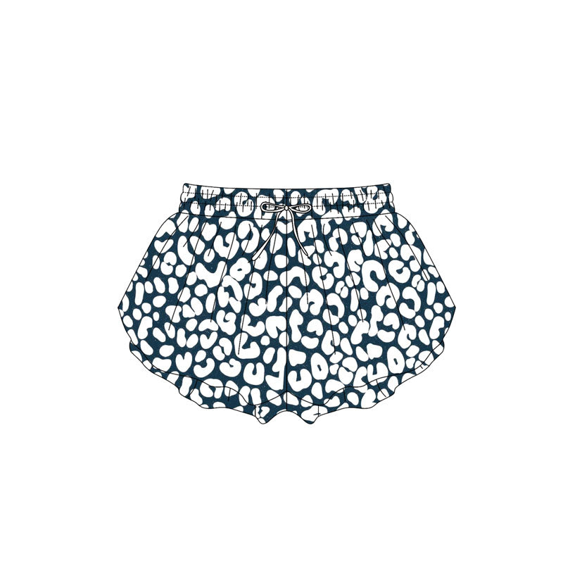preorder SS0589 black leopard girls shorts