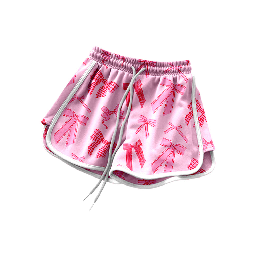 preorder SS0599 pink/hot pink bows girls shorts