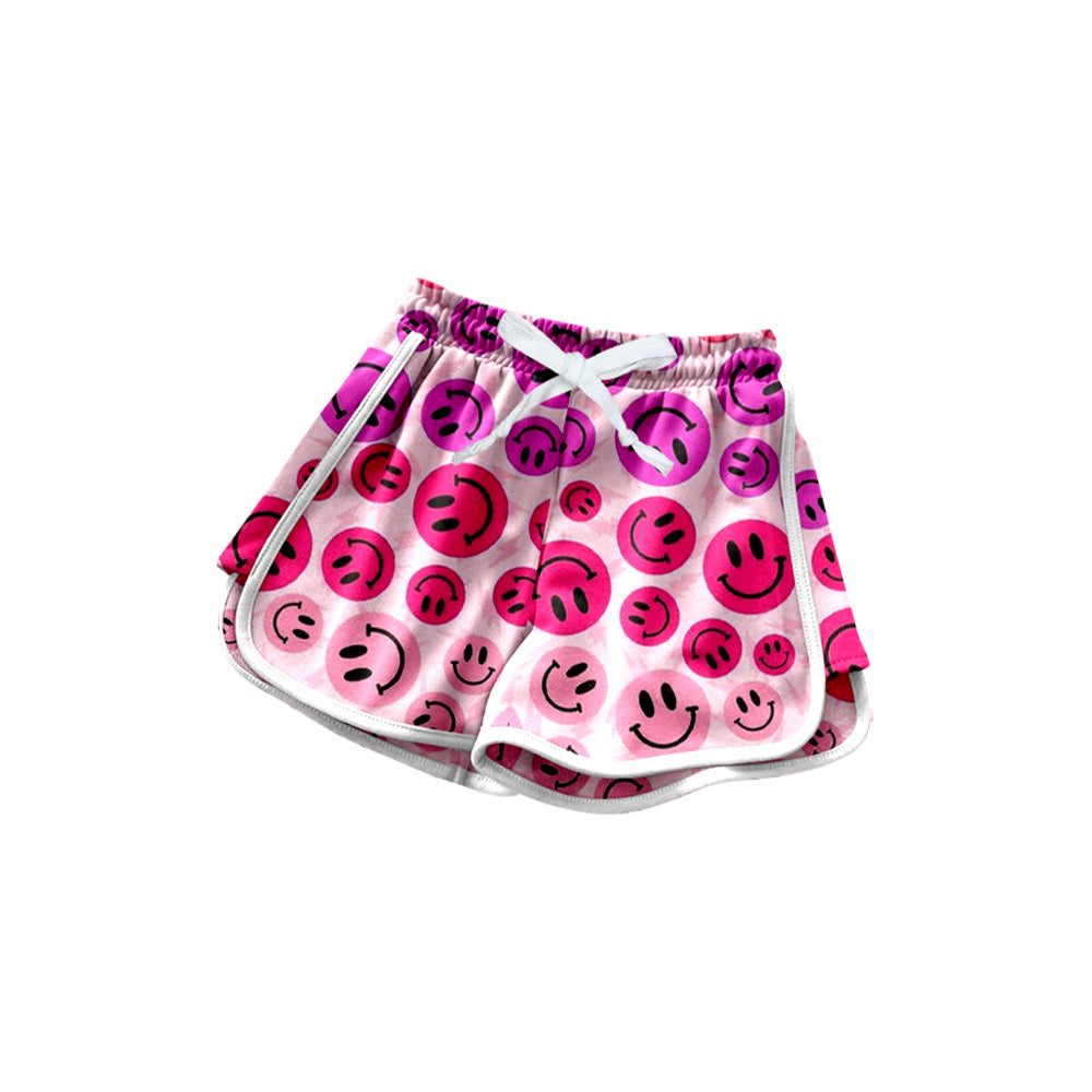 preorder SS0603 cute smile pink purple girls shorts milk silk