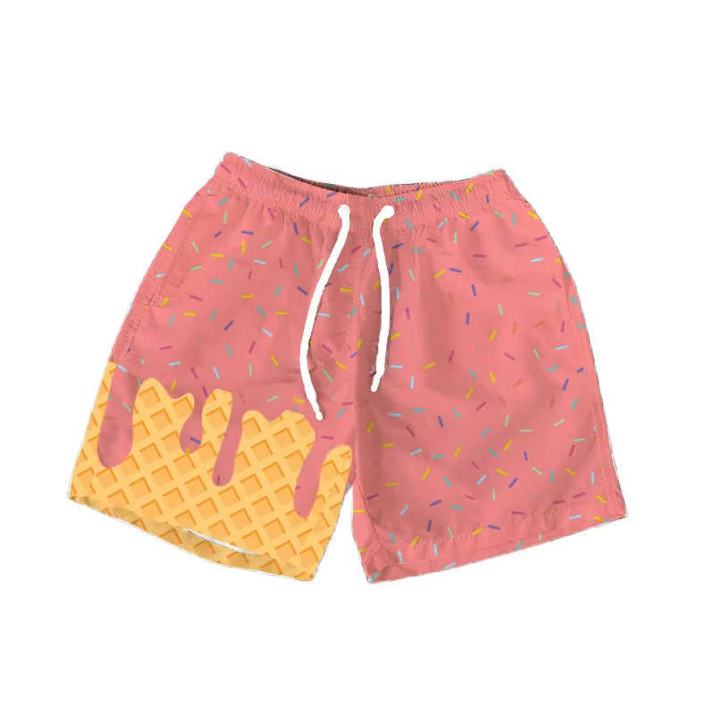 preorder SS0622 watercolor red ice girls shorts