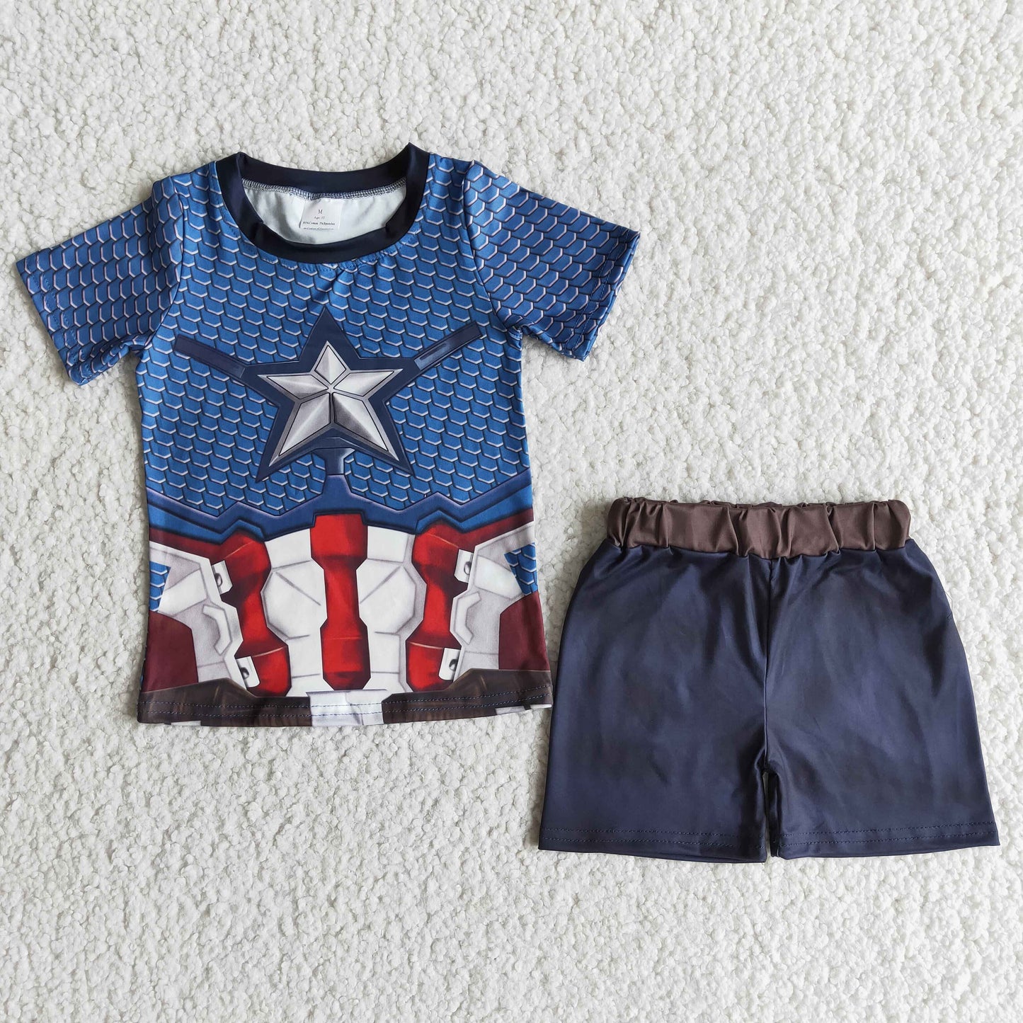 E12-12 Boys Hero Short Sleeve Outfits