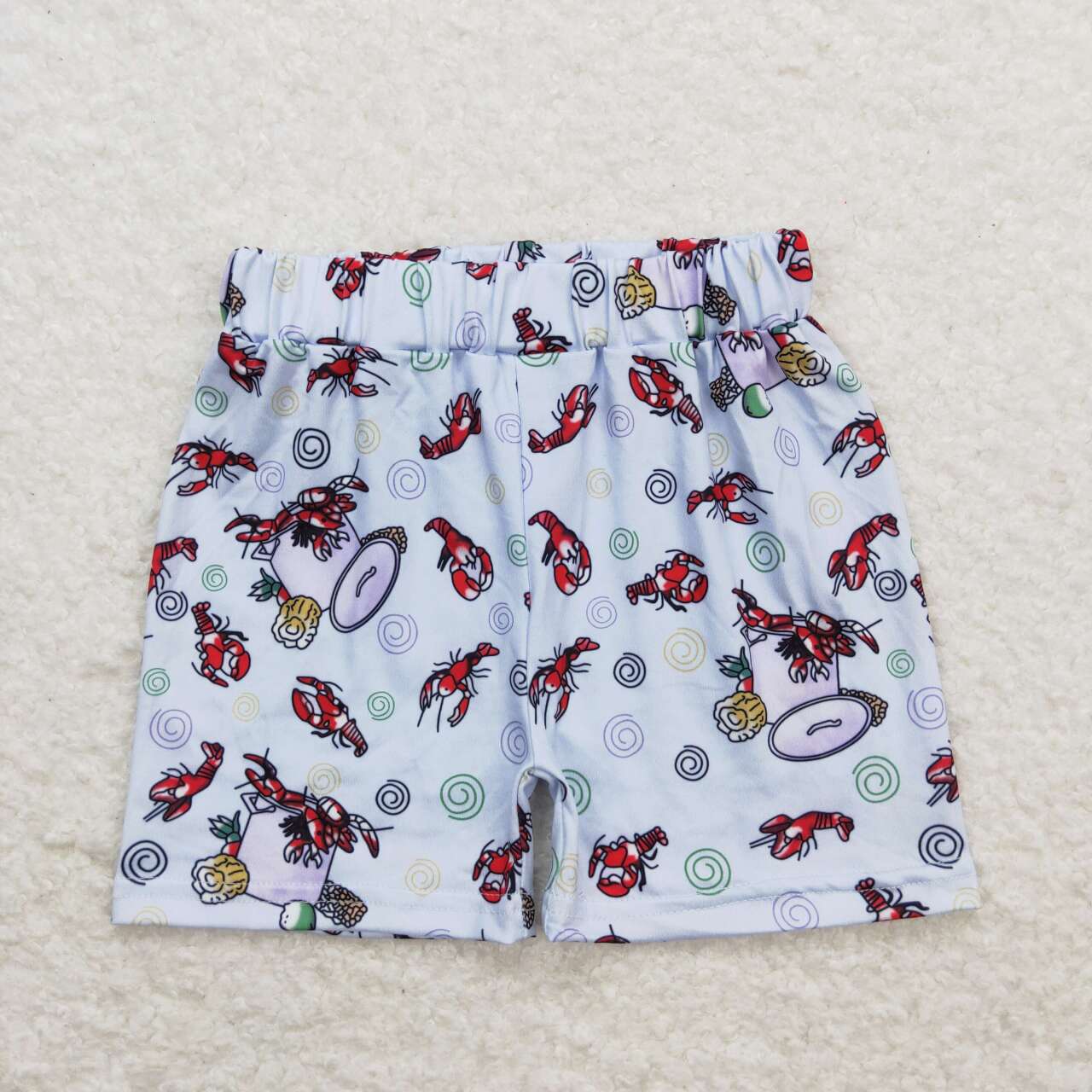 SS0220 crayfish corn girls shorts