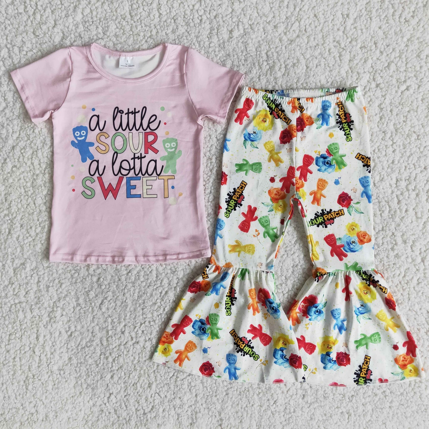 E9-11 A little Sour A Lotta Sweet Cartoon Kids Outfits