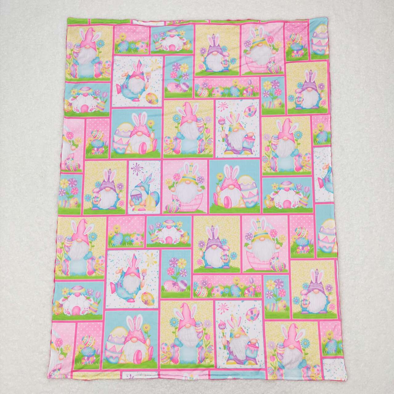 BL0094 Easter cartoon rabbit egg baby blanket