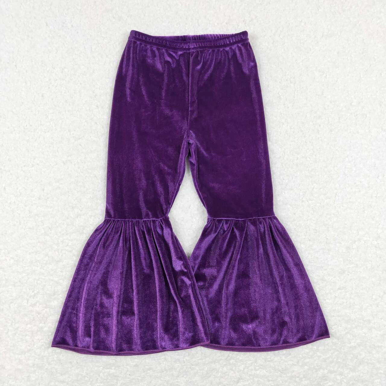 P0385 Purple velvet girls pants