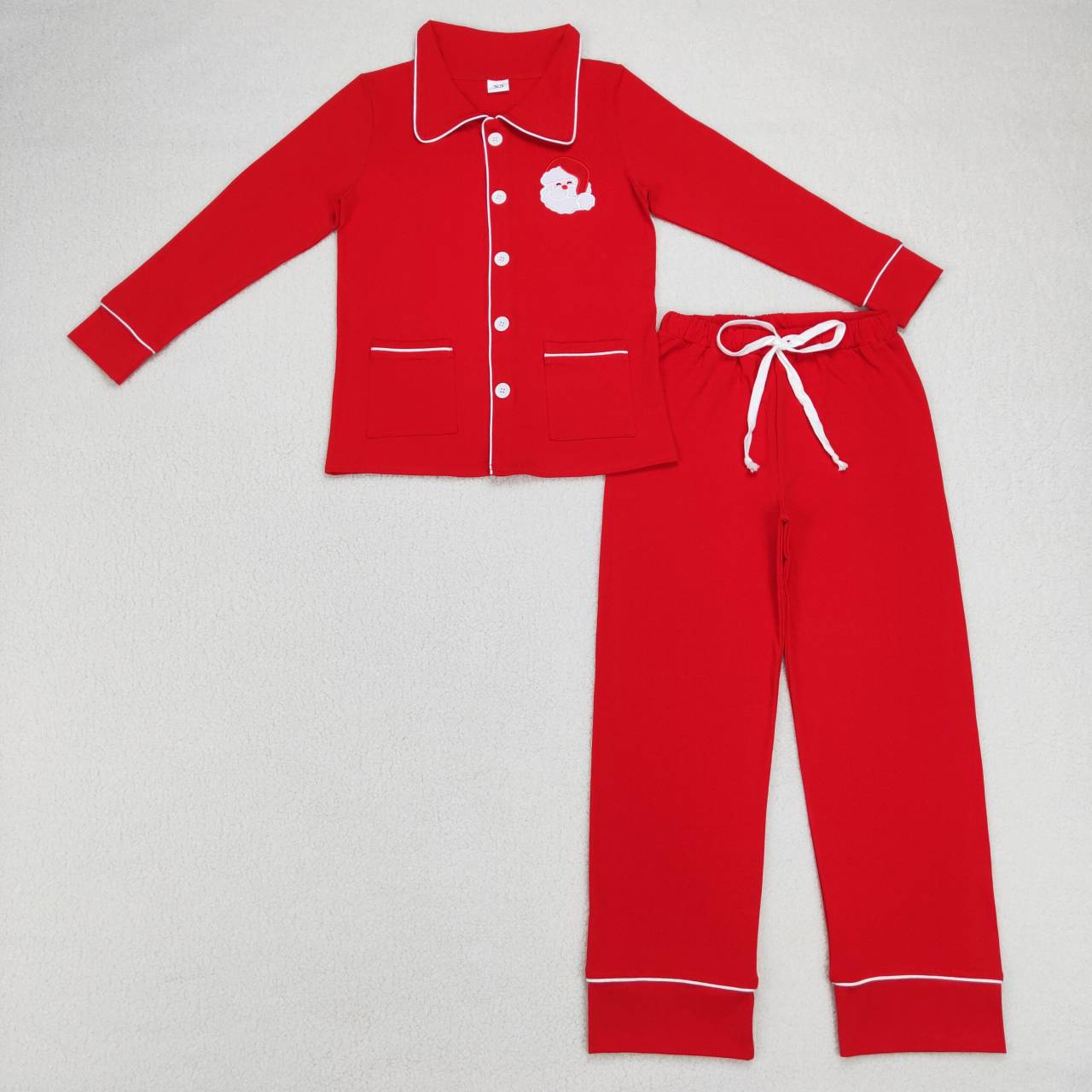 GLP0700 Christmas Santa Claus red long sleeve pants adult women pajamas