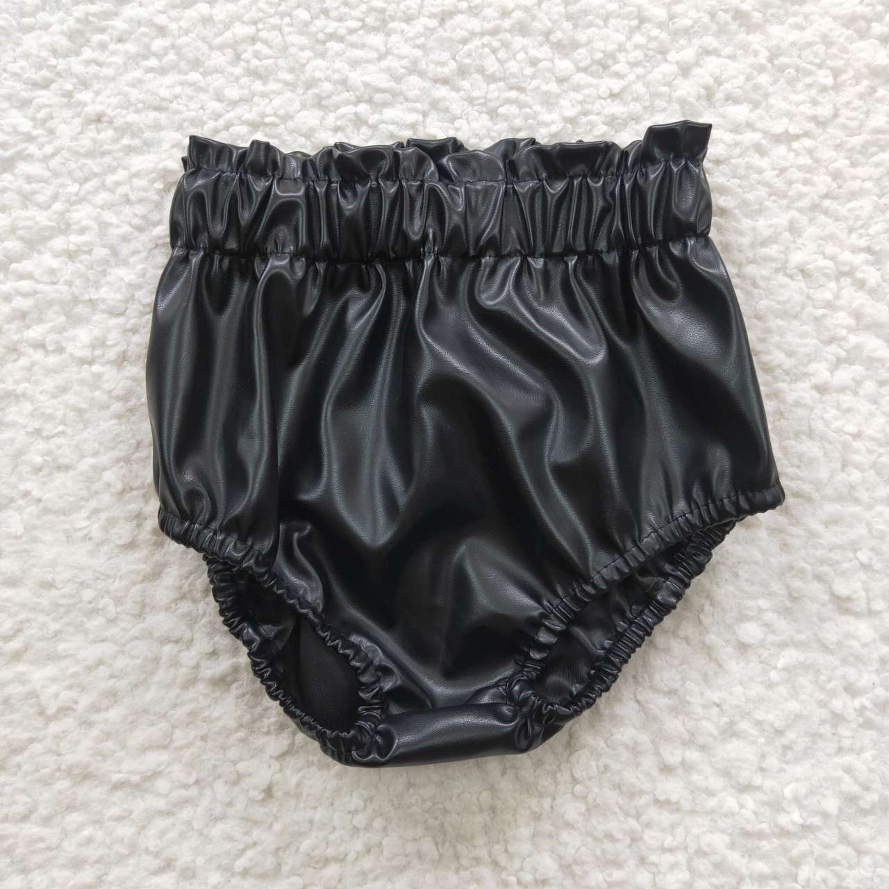 SS0105 Black Leather Bummies
