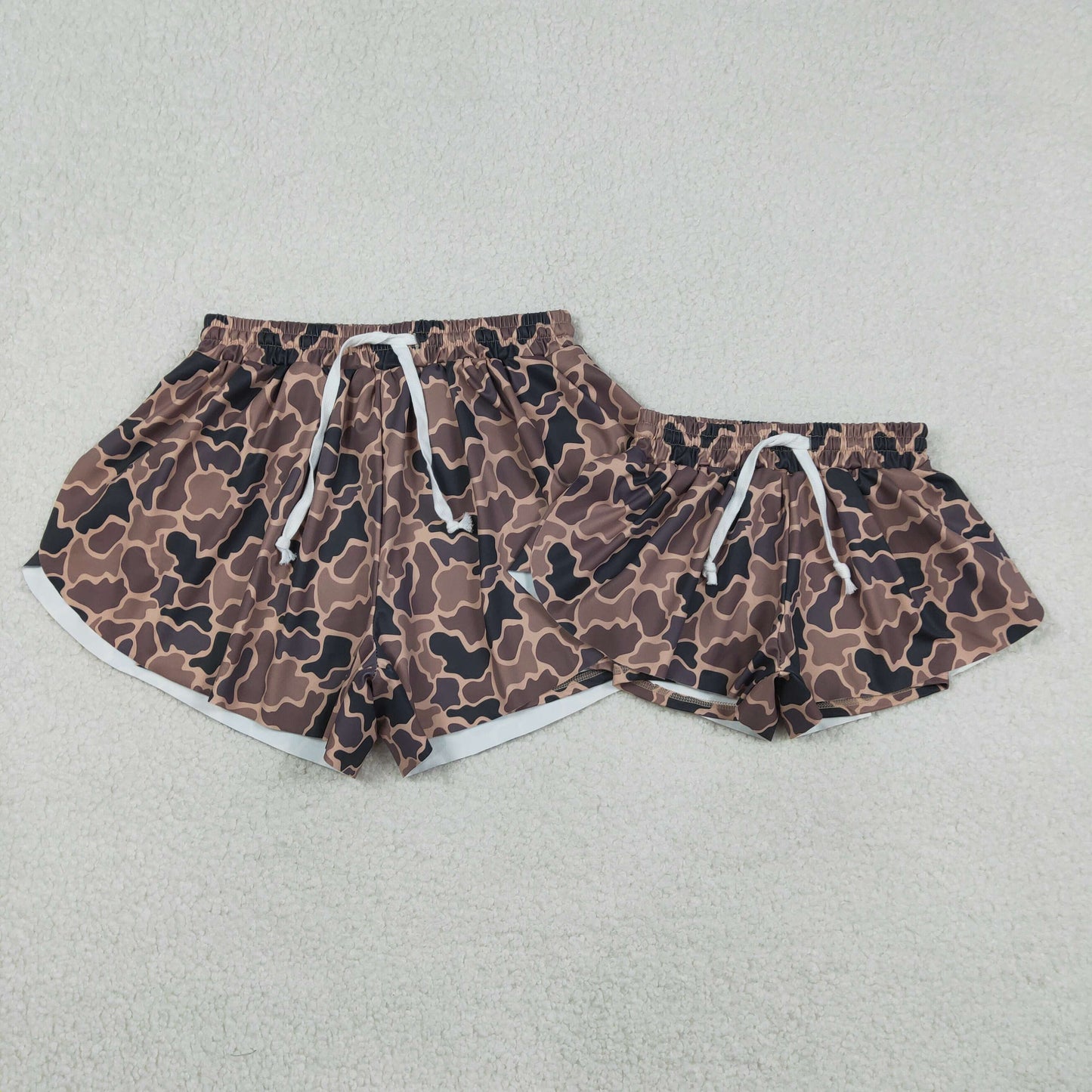 Yoga Hunting Camo Mama and Me Shorts Sibling Clothes RTS