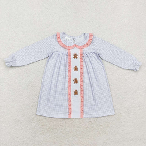 embroidery Christmas gingerbread RTS sibling clothes