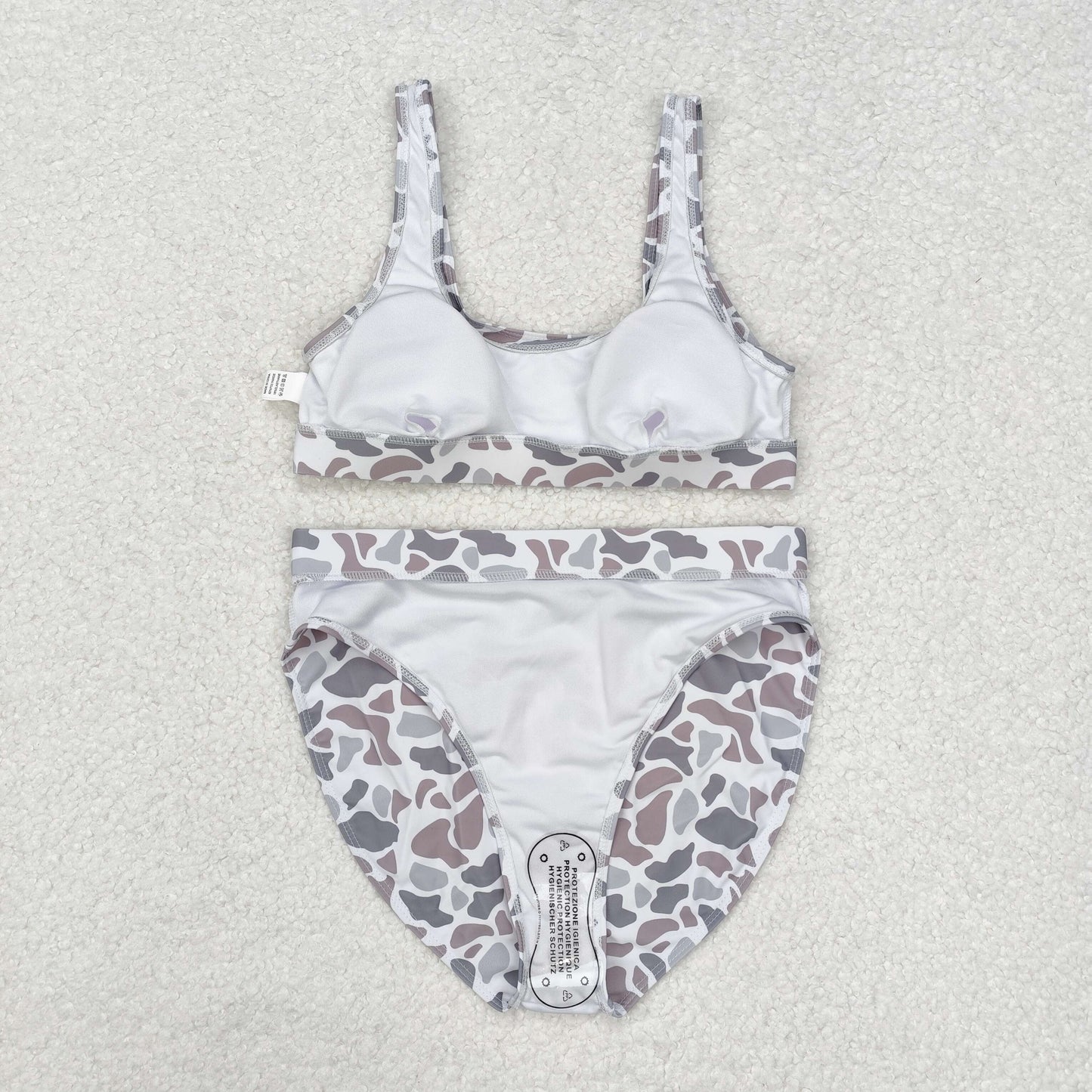 USA SHOP S0558 grey camo adult women swimsuits
