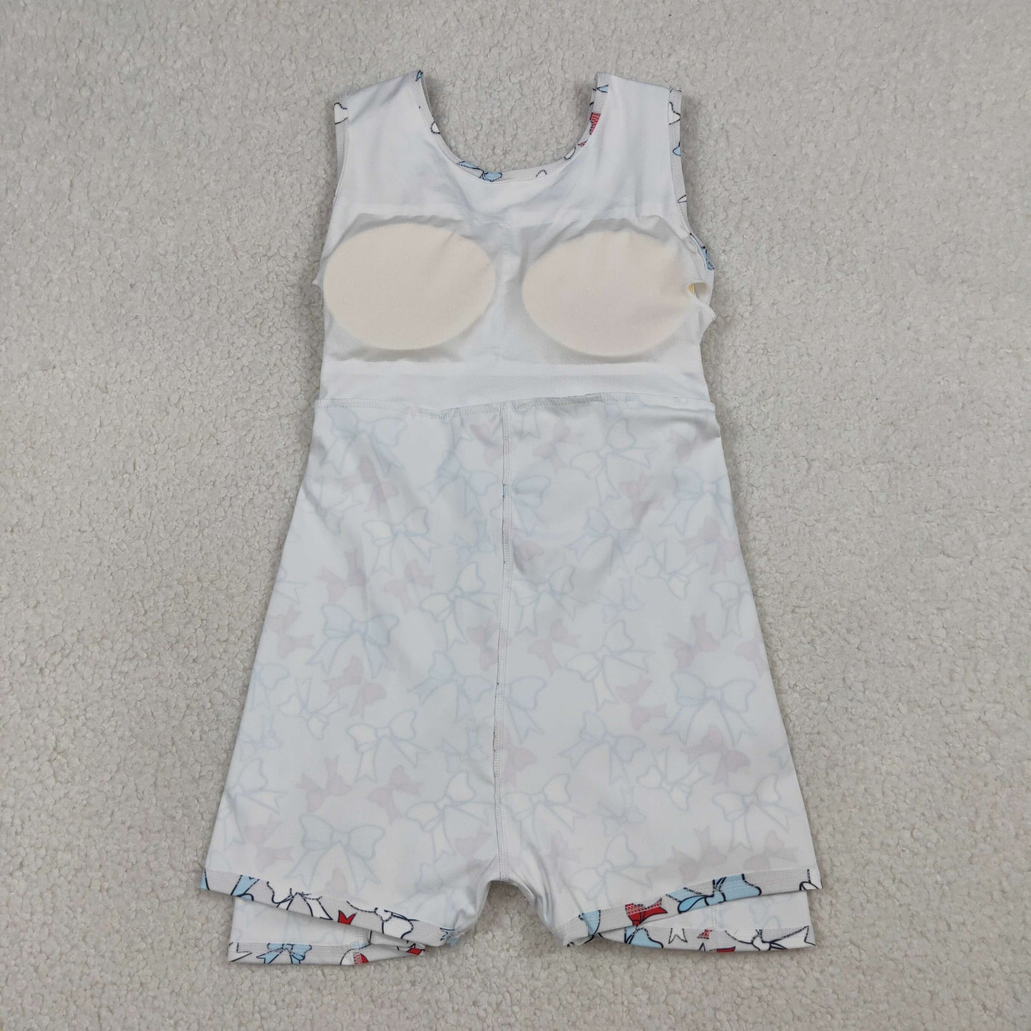GSD3752 Yoga July 4th Bows Sleeveless Skorts Girls Dress