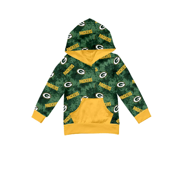 custom S 9.12 Team green pocket hoodie boys top
