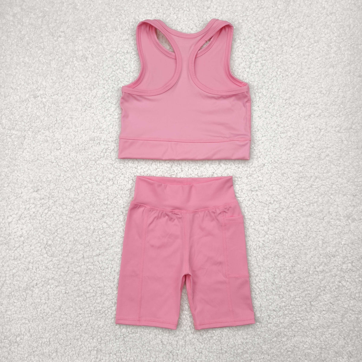 yoga GSSO1516 watermelon red sleeveless shorts girls set