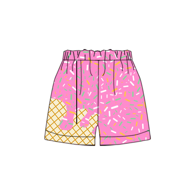 custom moq 3 milk silk pink ice football team girls shorts