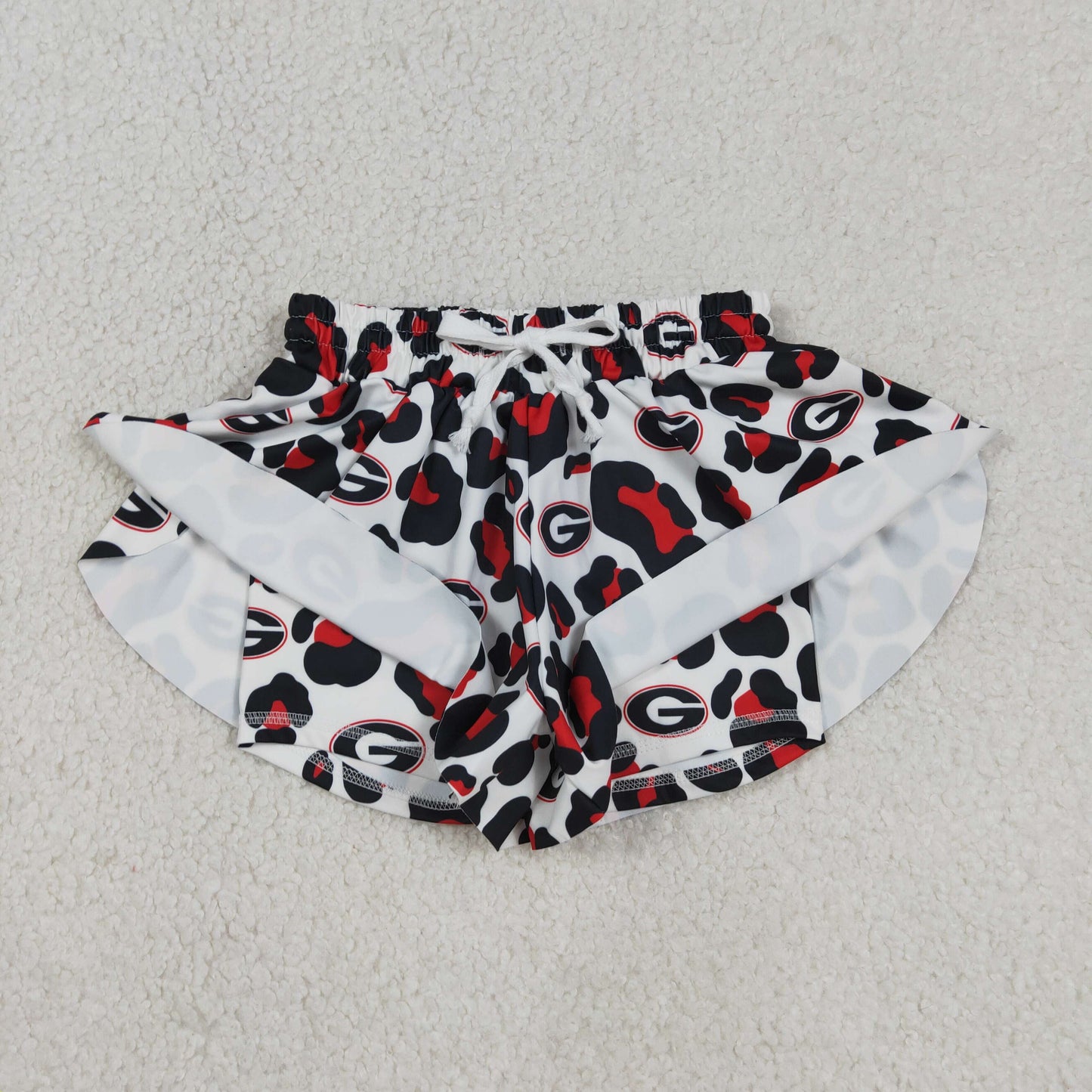 SS0814 Yoga Football Item Camo Girls Shorts
