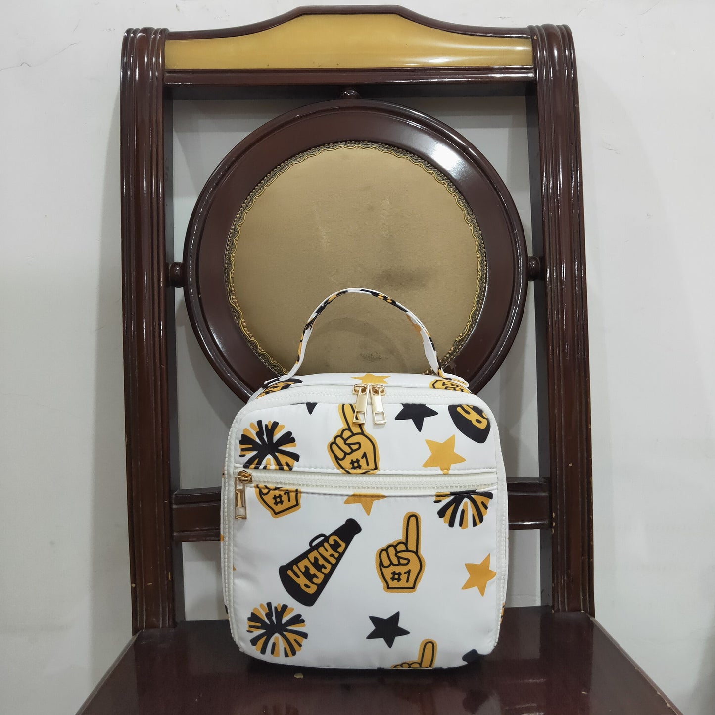 BA0362 cheer star golden black lunchbox lunch bag