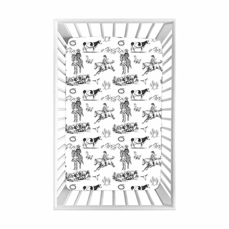 custom moq 3 Western rodeo bed sheet