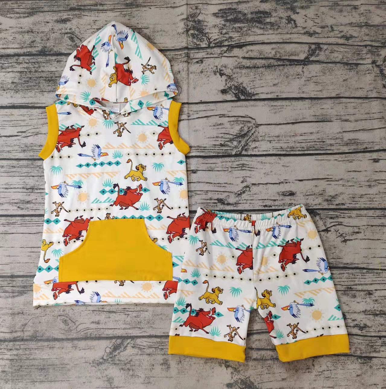 BSSO0039 Cartoon Hoodie Set