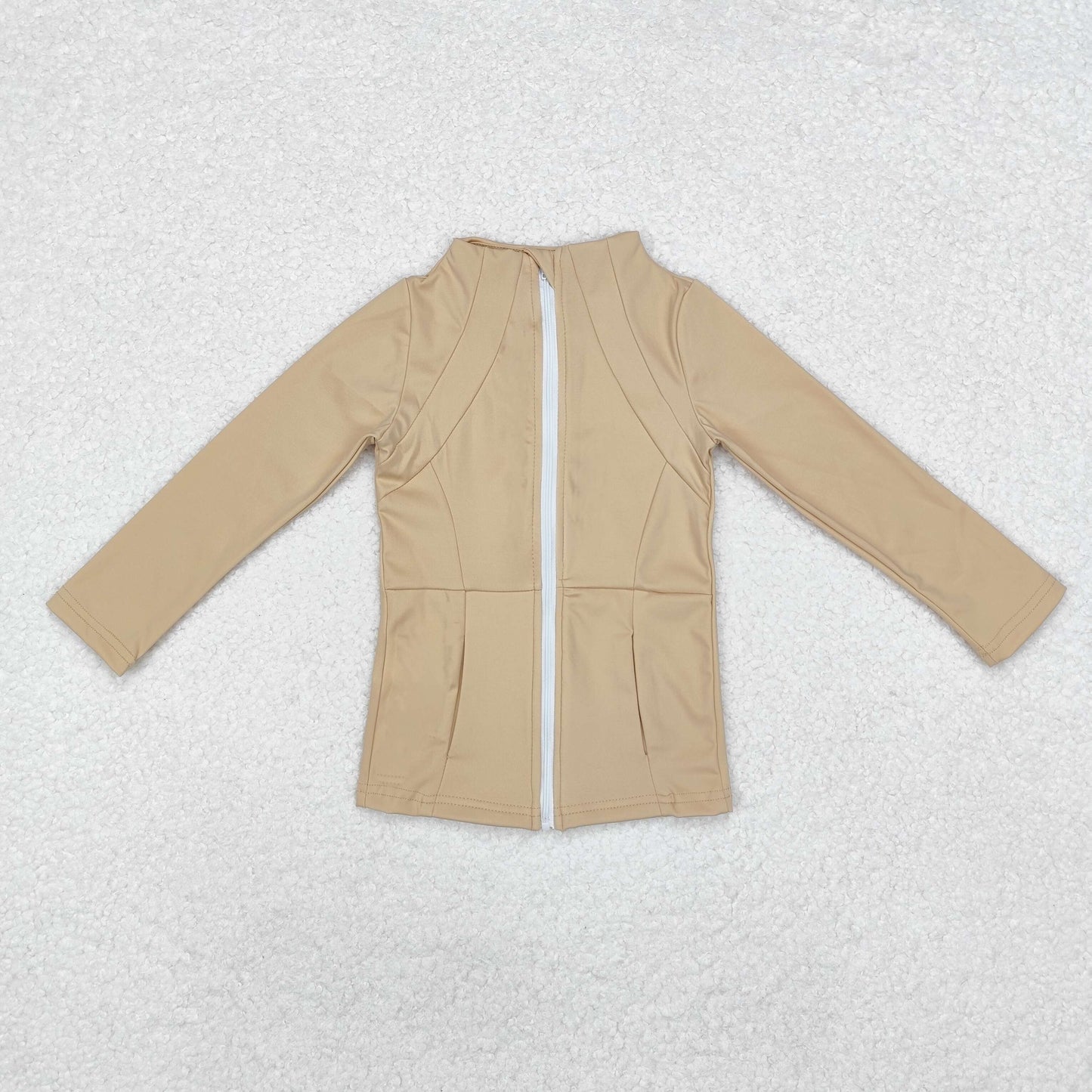 GT0681 khaki sport wear girls coat