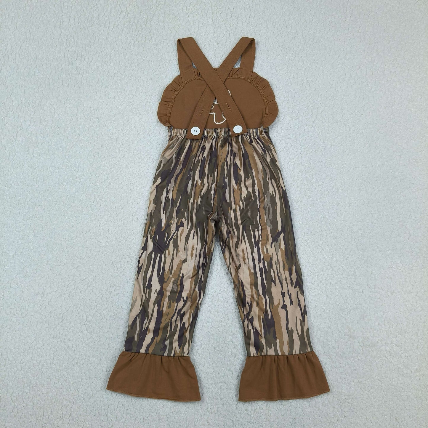 Embroidery SR4047 Hunting Deer Camo Girls jumpsuits