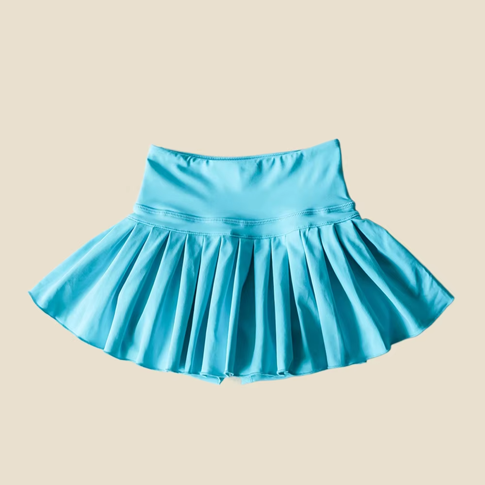 preorder GLK0083 light blue skirt with shorts girls skirt
