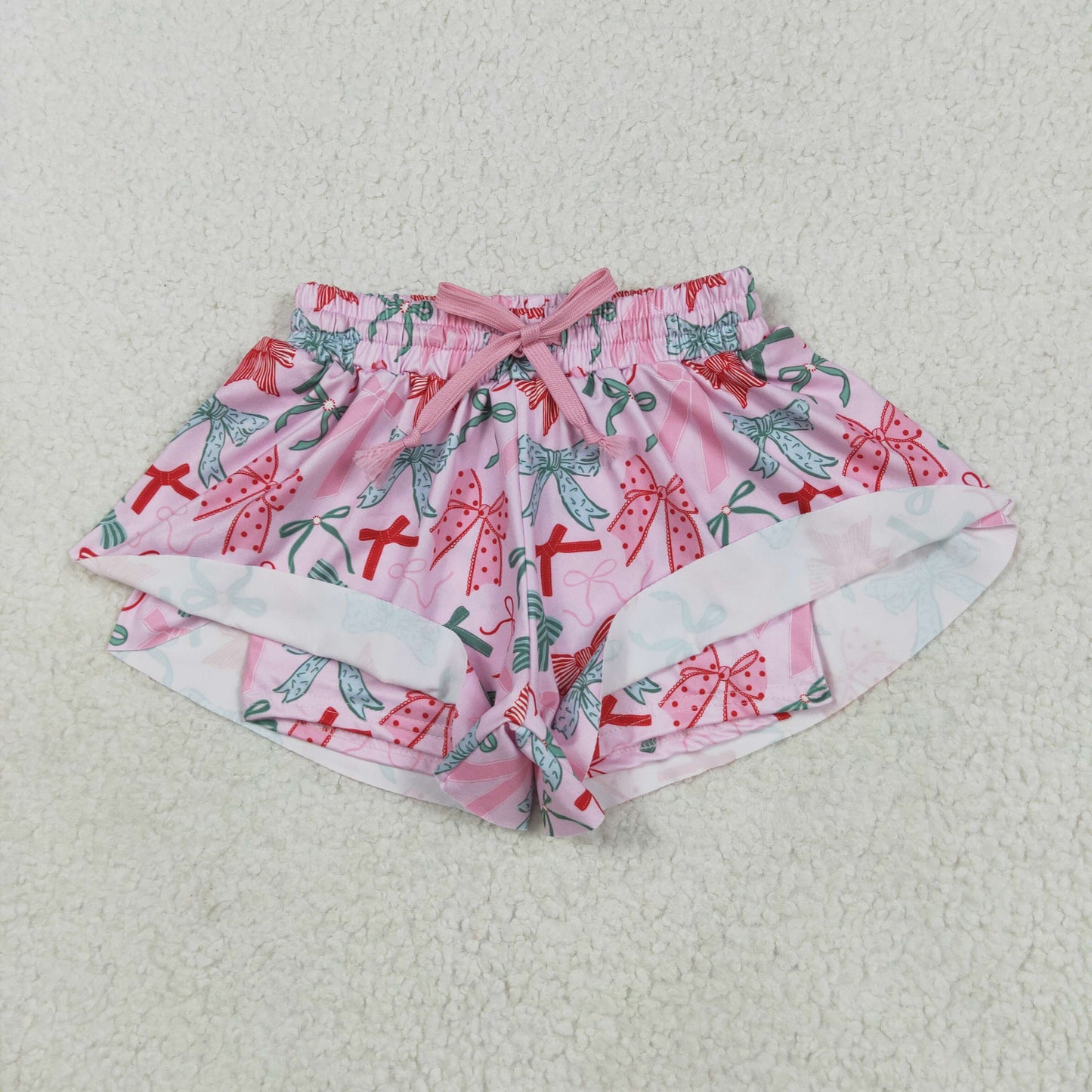 yoga SS0578 colorful bows coquette bow pink girls shorts