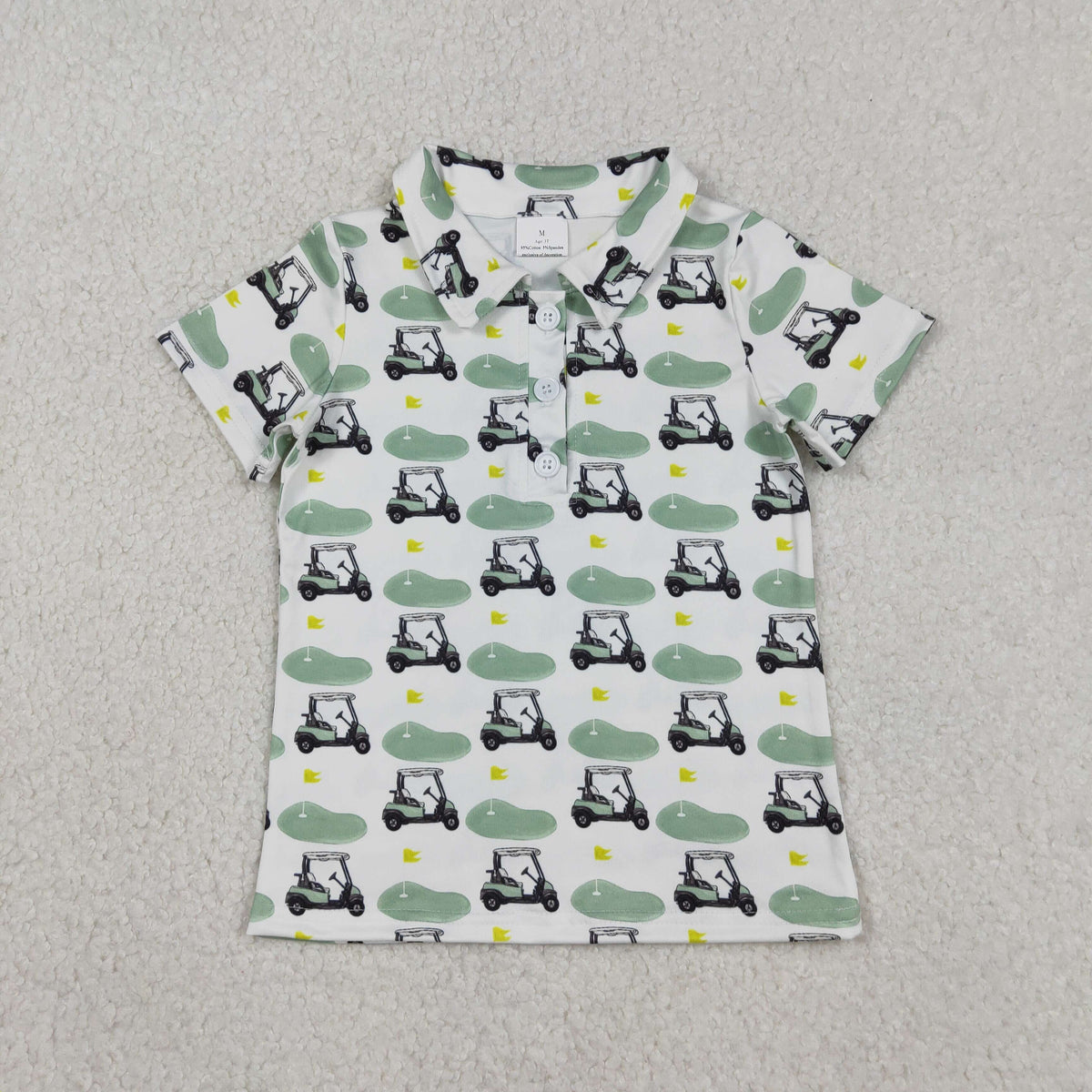 BT1585 Golf Blue Short Sleeve Boys Top