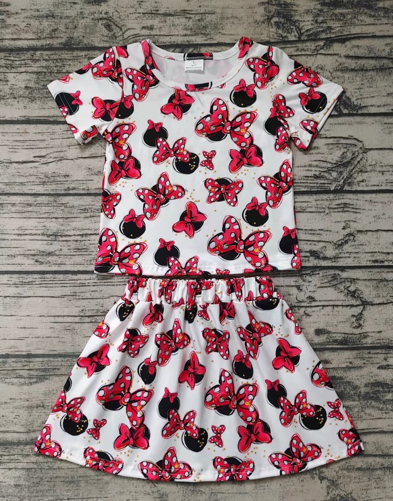GSD0067 Cartoon Girls Skirts Dress Set