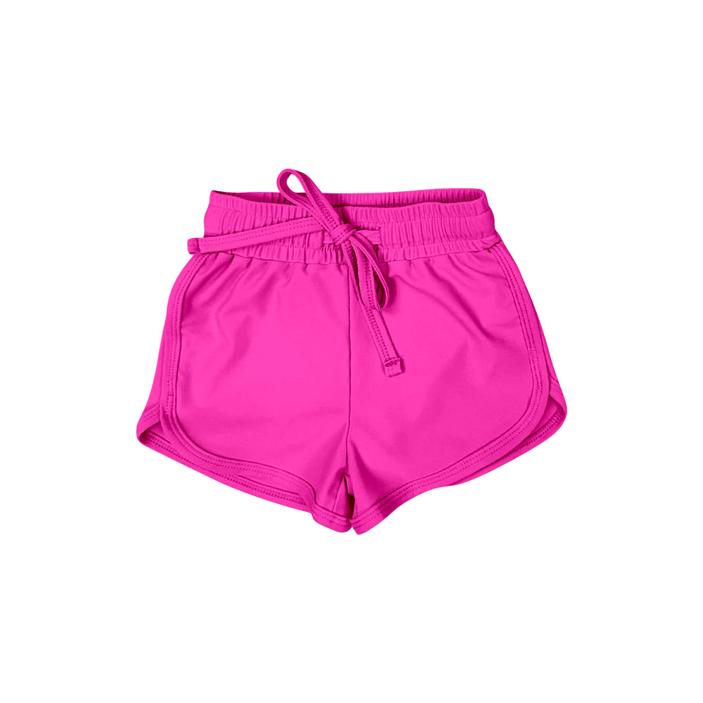 custom moq 3 hot pink girls shorts