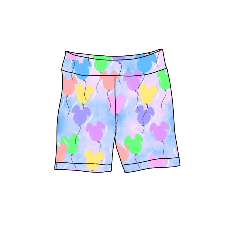 custom Cartoon colorful balloon kids shorts