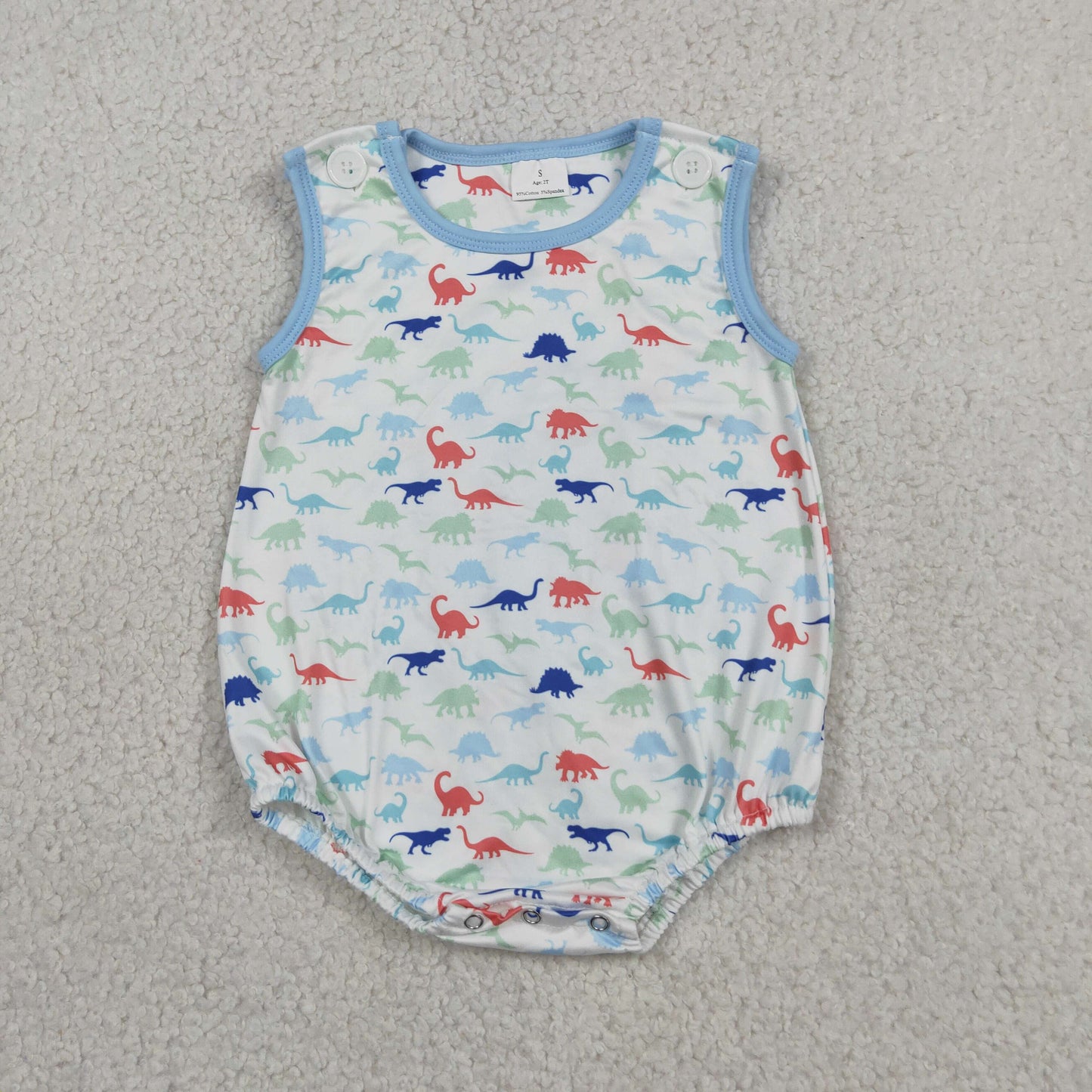 SR4096 Seahorse Sleeveless Boys Romper