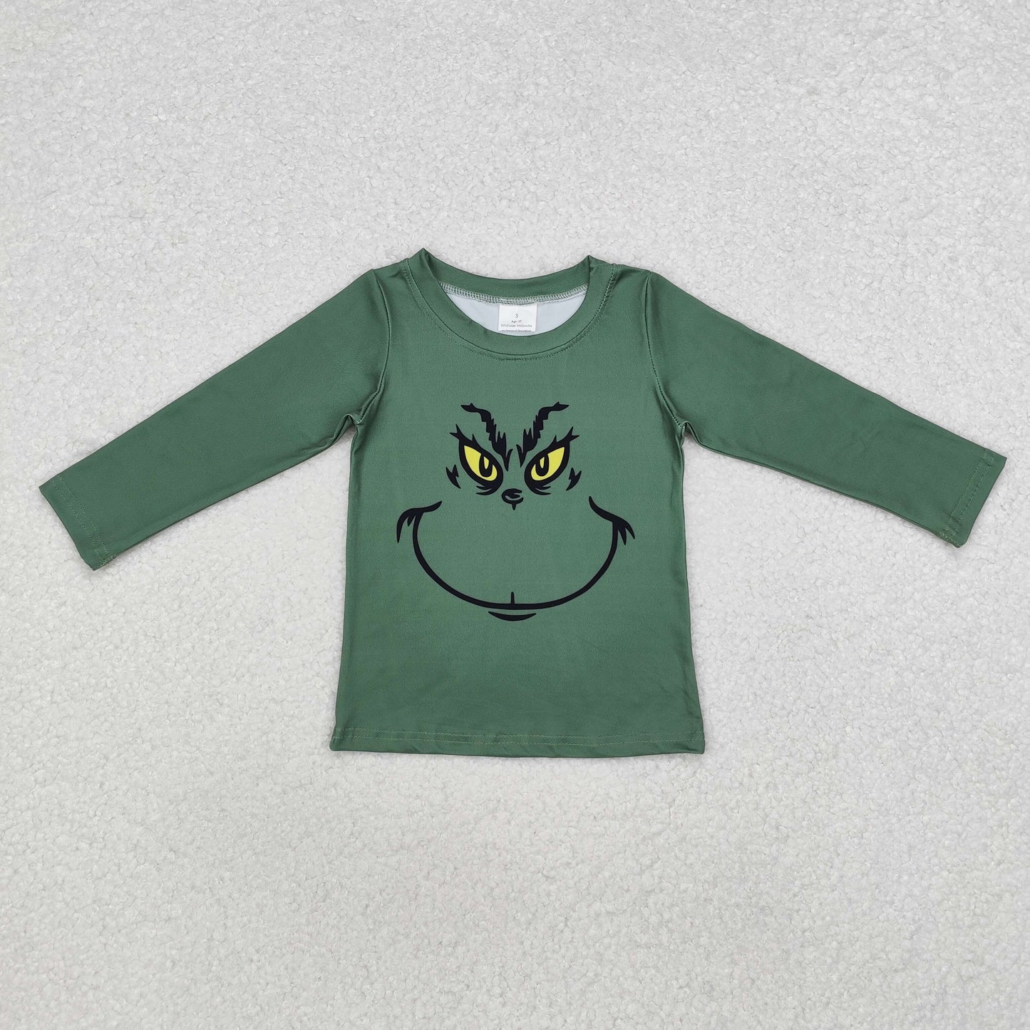 Christmas green face dark green top sibling clothes