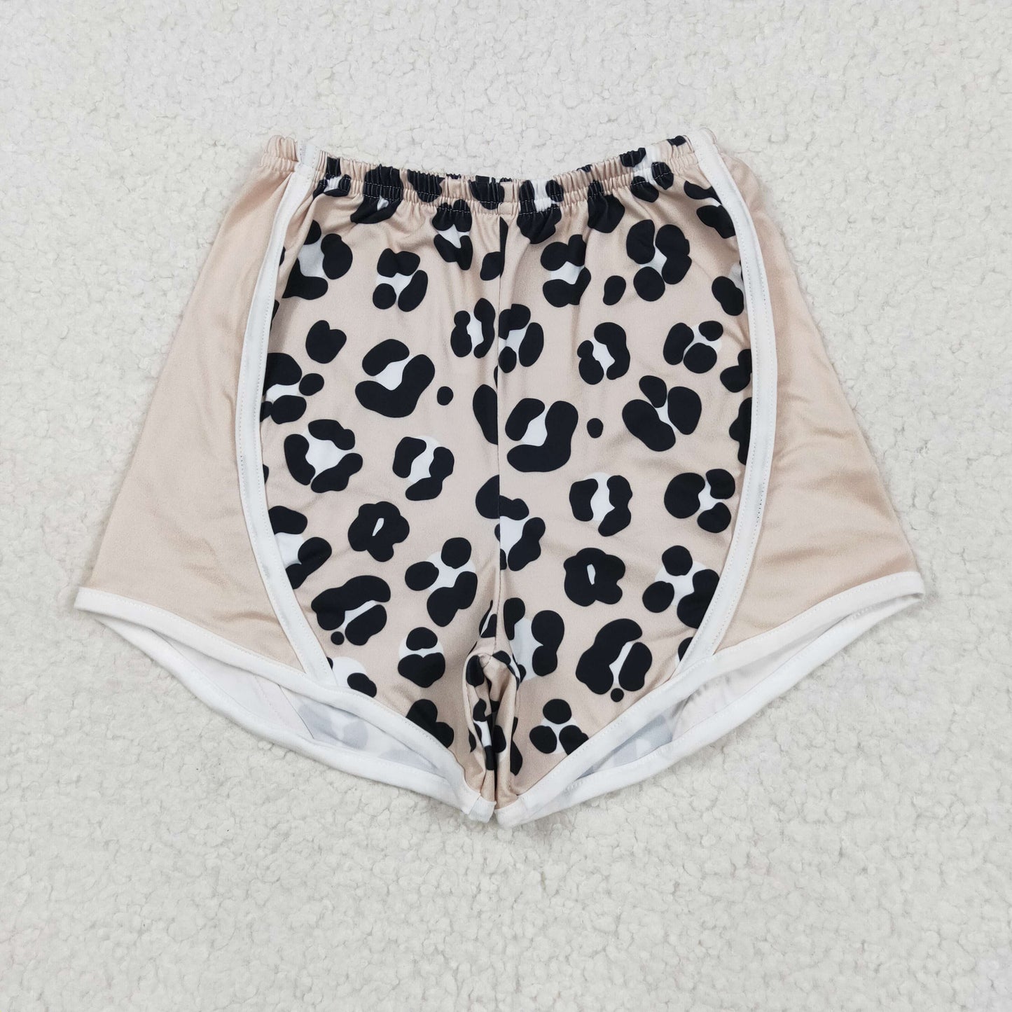 SS0526 khaki leopard girls shorts