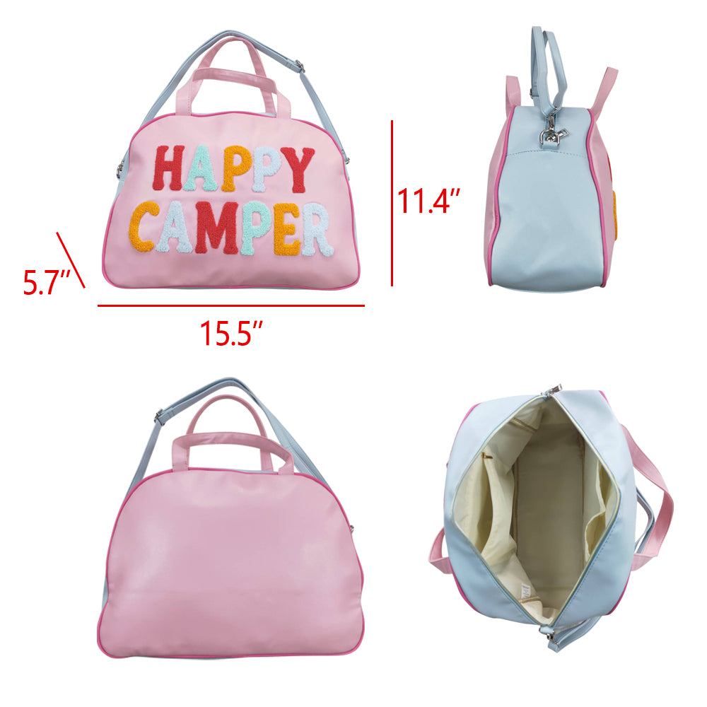 BA0105 Happy Camper Pink Bag