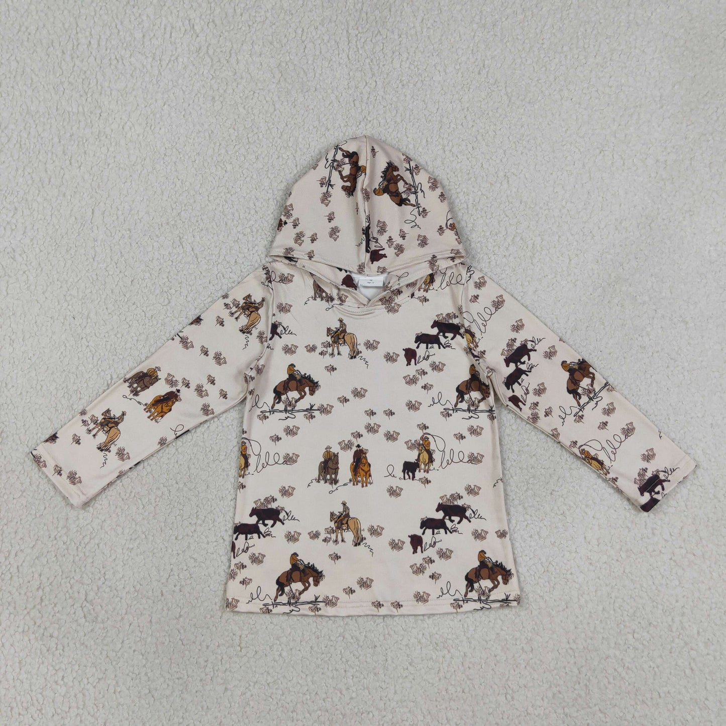 BT1843 Western Rodeo Hoodie Long Sleeve Boys Top