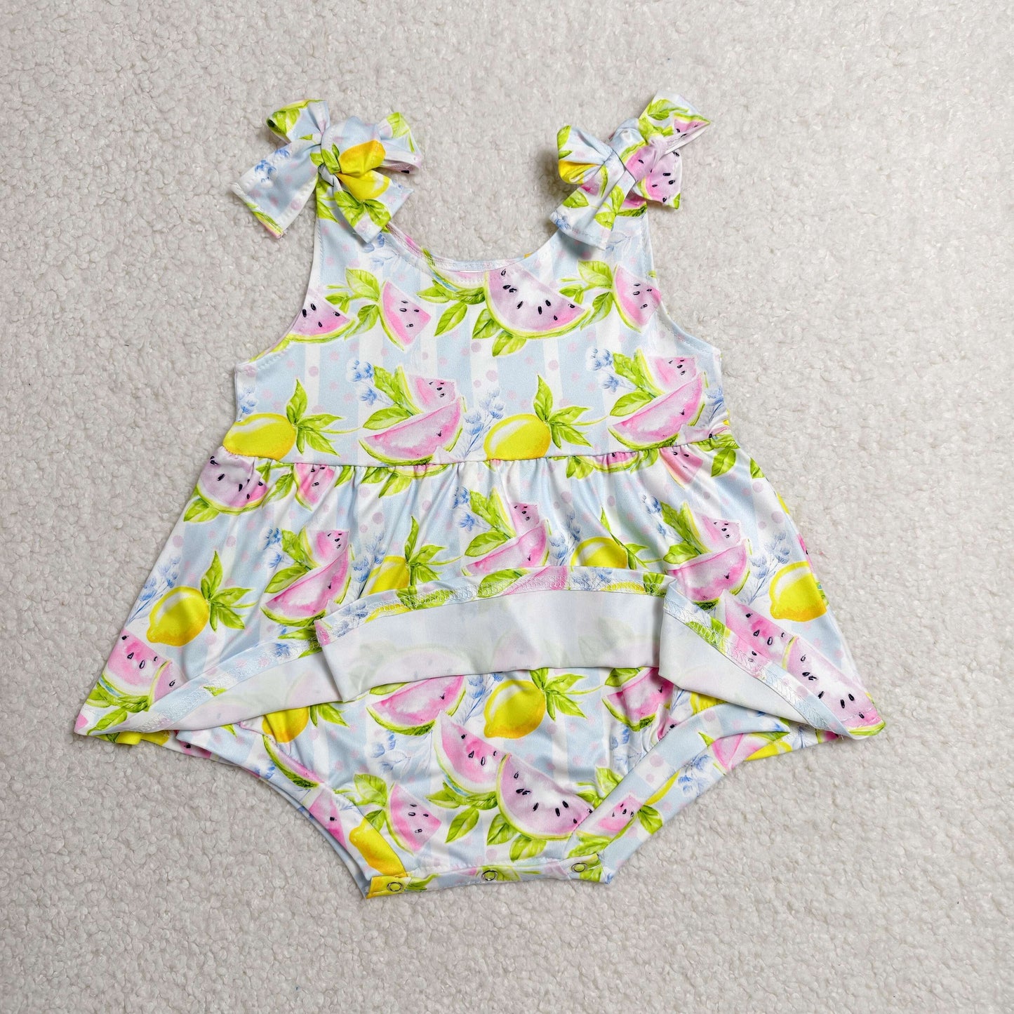 SR4135 Watermelon Lemon Girls Romper