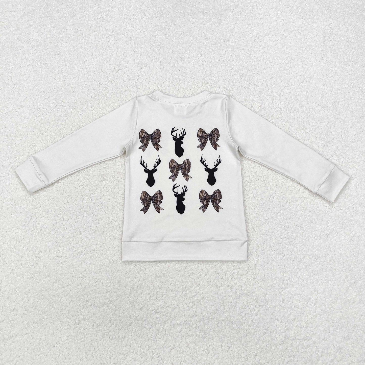 GT0760 hunting camo bows deer long sleeve girls top