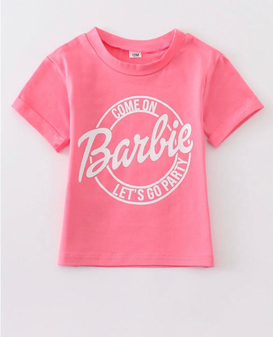 custom BA short sleeve girls top