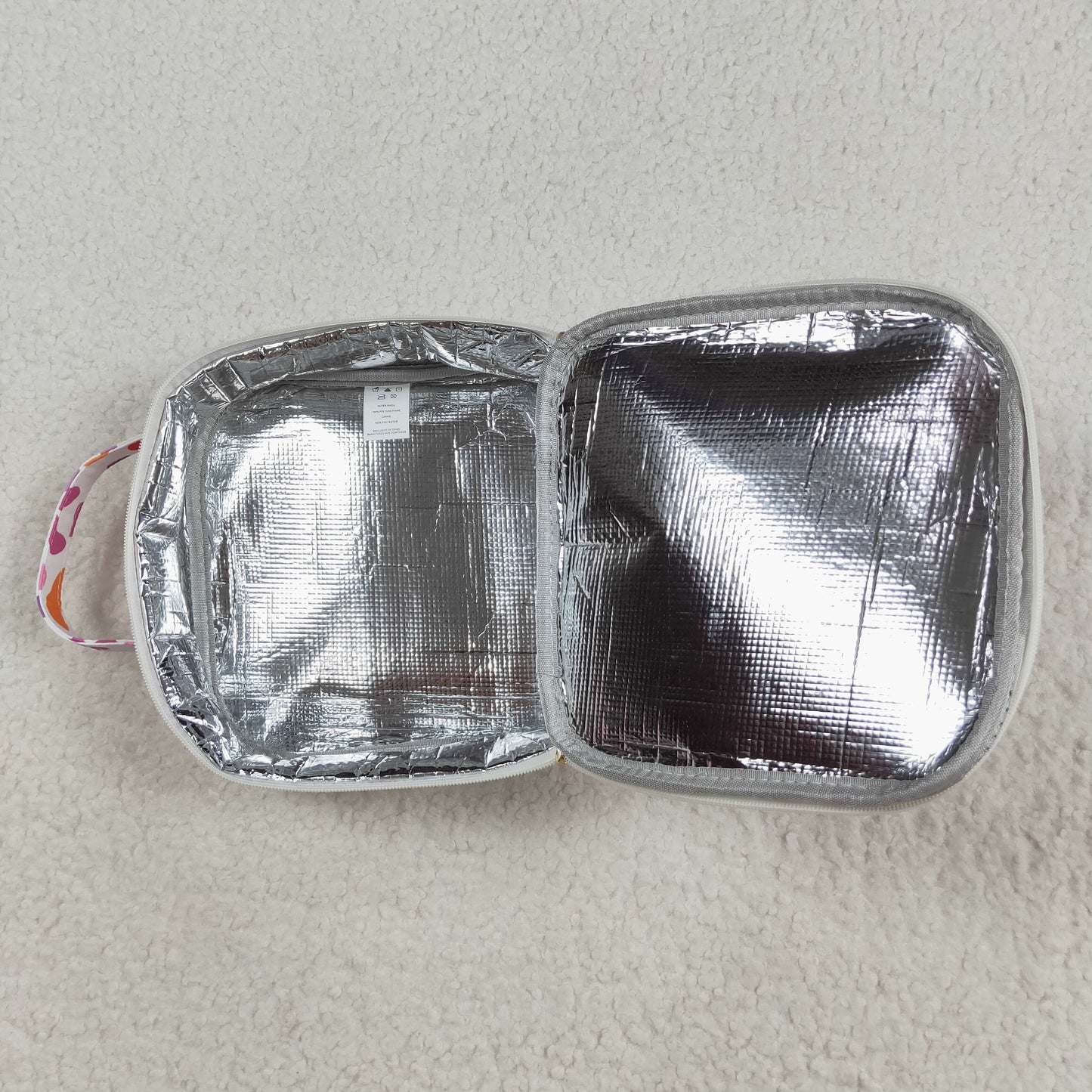 BA0309 colorful leopard pink ruffles lunchbox lunch bag