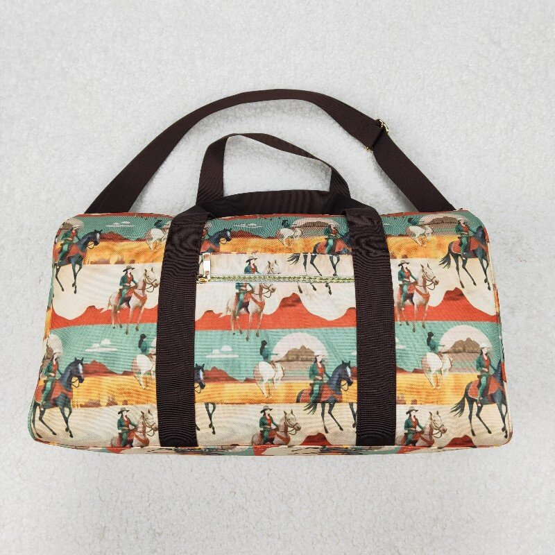 USA SHOP BA0265 Western rodeo brown bag