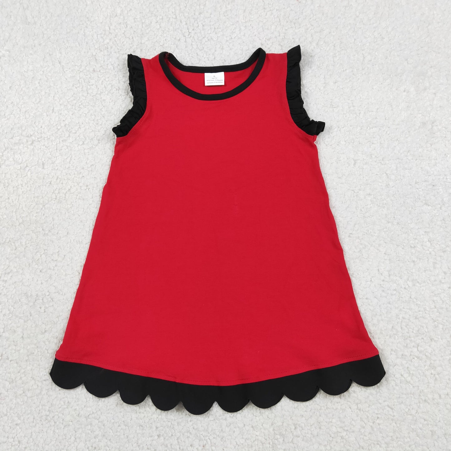 GSD4057 Red Sleeveless Girls Dress