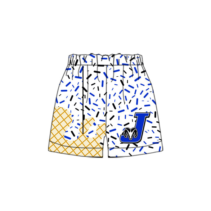 Custom Moq 3 football team J boys shorts