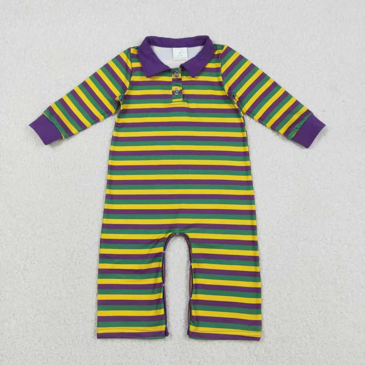 Mardi Gras Striped Style Sibling Clothes RTS