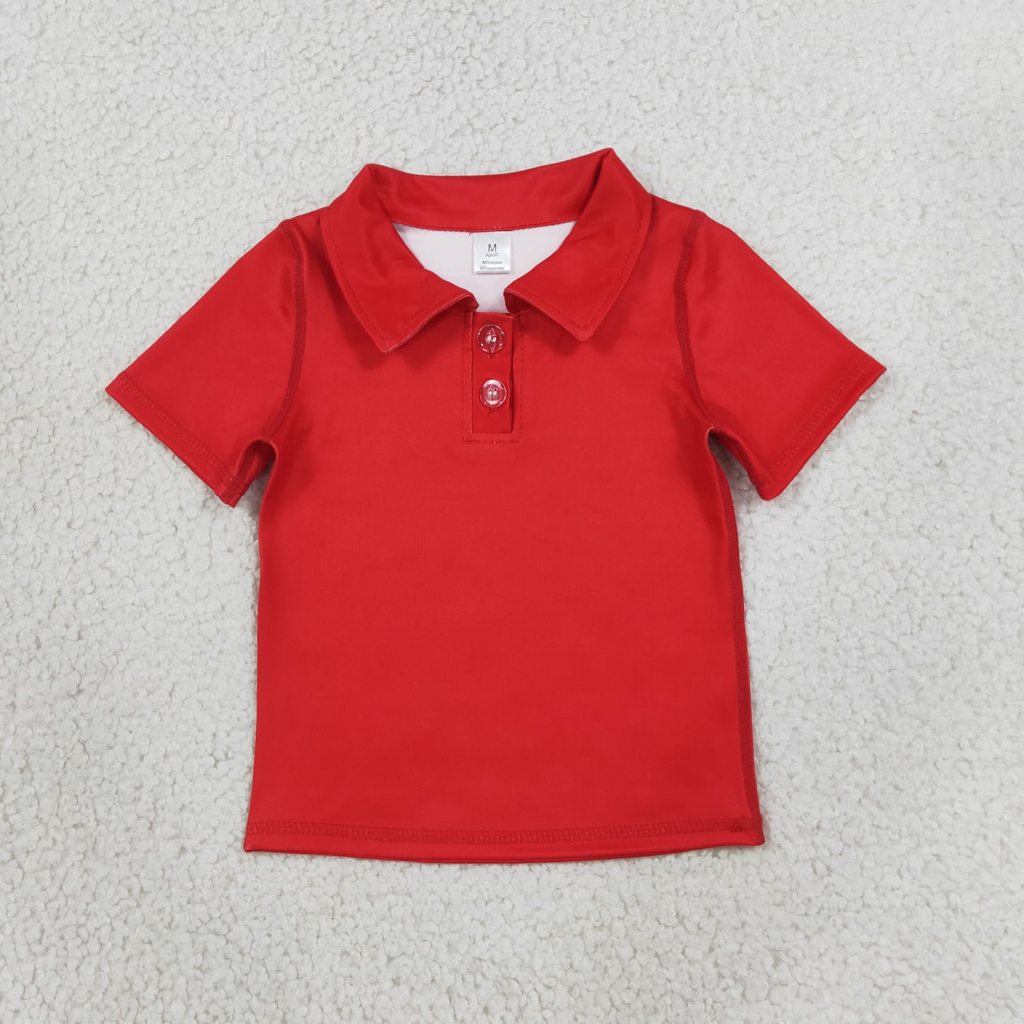 GT1728 Yoga Red Short Sleeve Girls Top