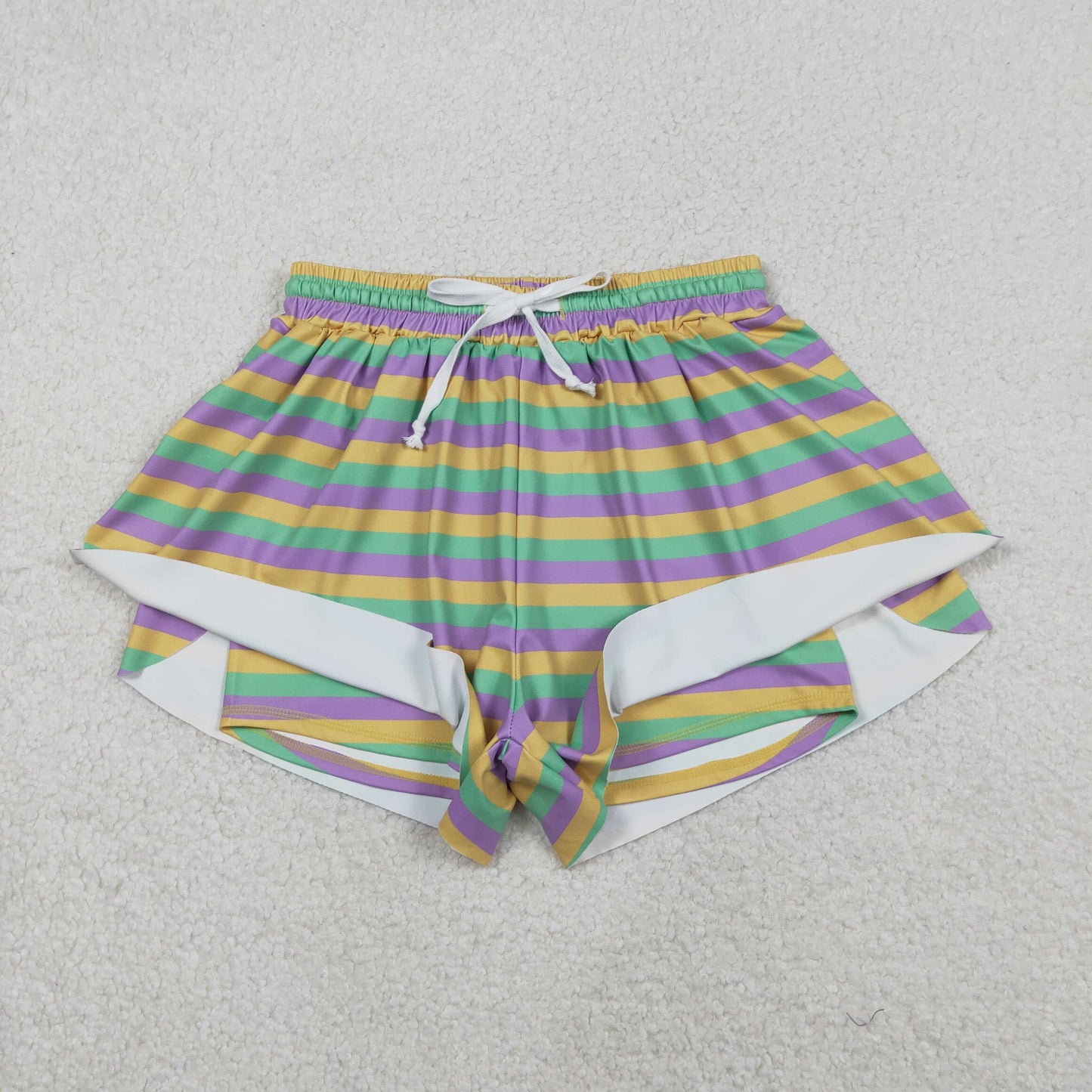 SS0706 yoga Mardi Gras adult women shorts