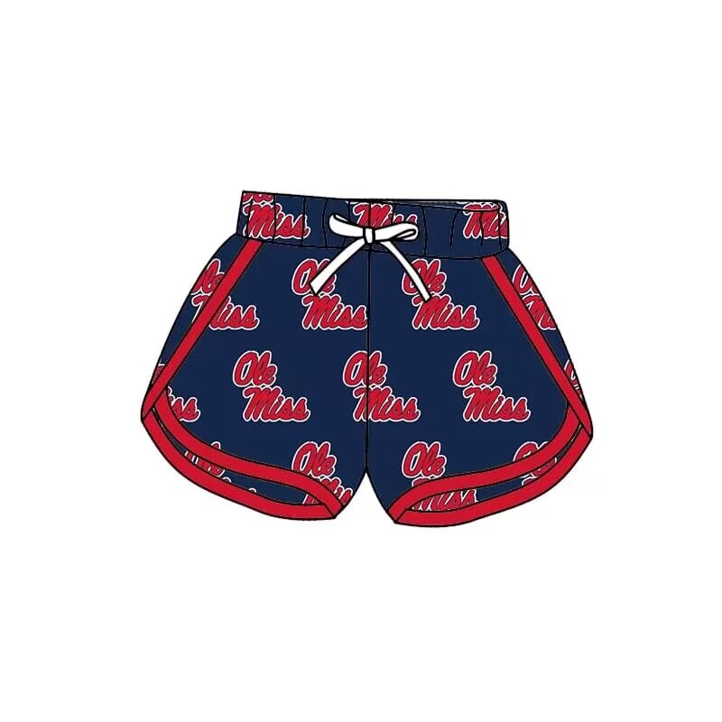 custom S Ole Miss girls shorts
