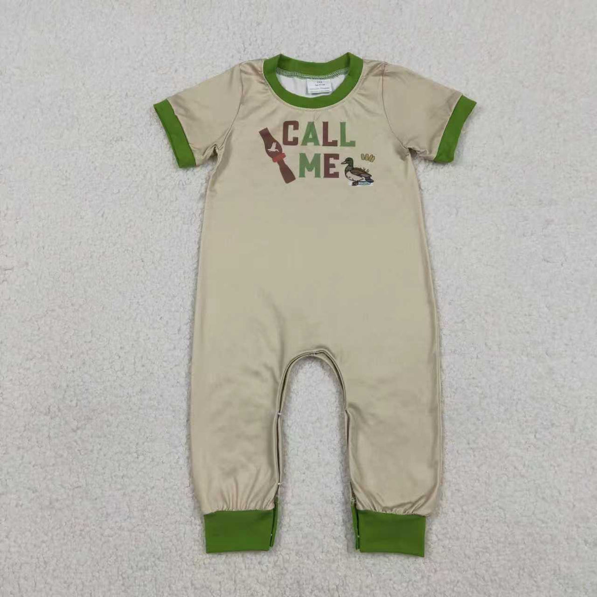 Hunting Style Boys Romper RTS Sibling Clothes