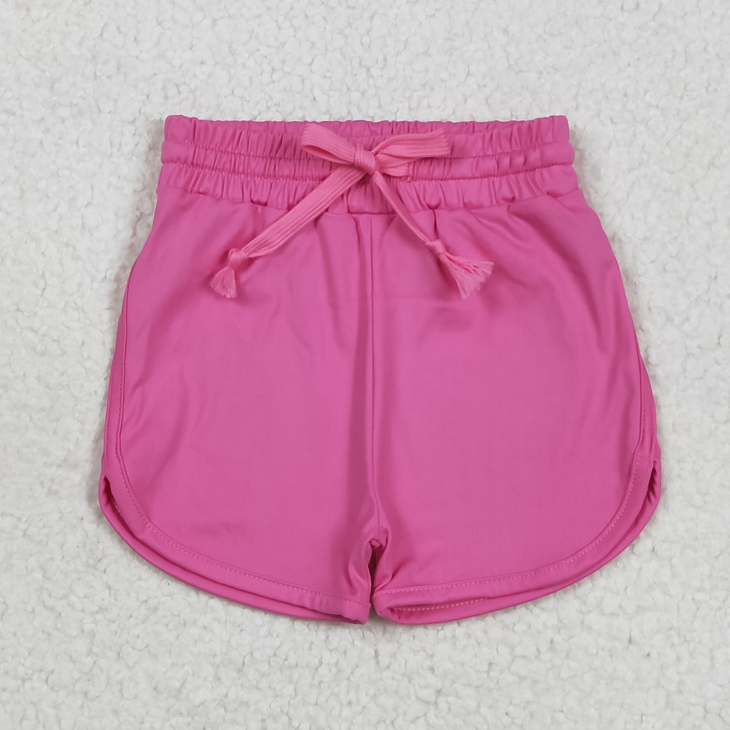 SS0503 yoga hot pink girls shorts